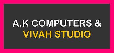 AK Computers & Vivah Studio Logo
